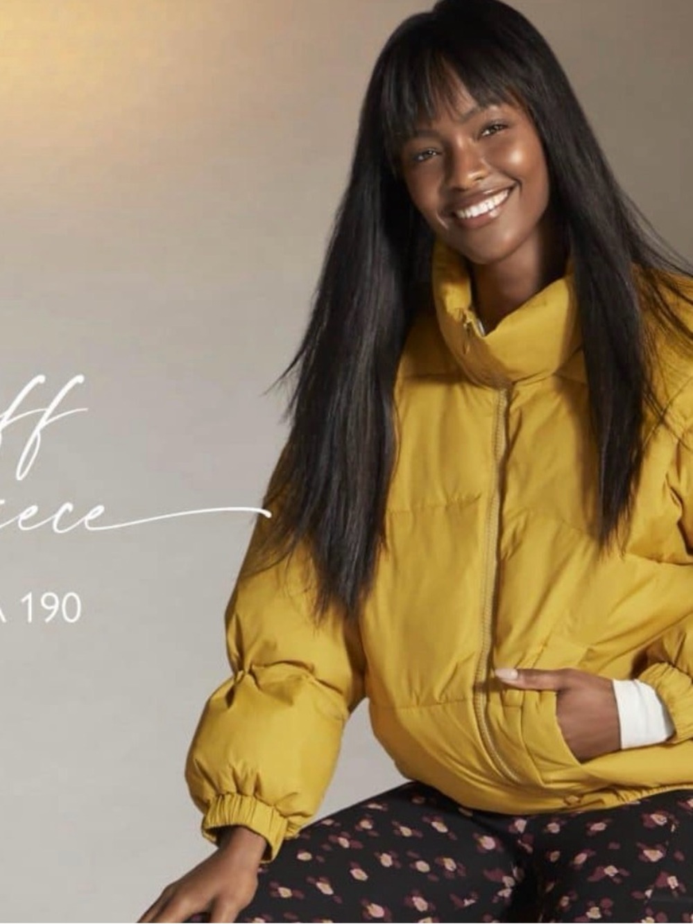 CAbi Puff Piece, Yellow, Size Large - Picture 6 of 9